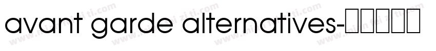 avant garde alternatives字体转换